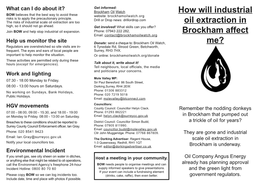 How Will Industrial Oil Extraction in Brockham Affect