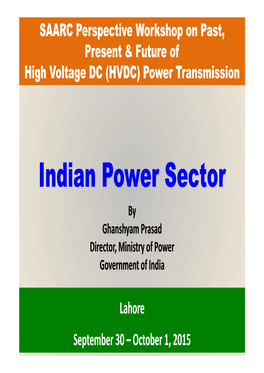 Indian Power Sector Indian Power Sector