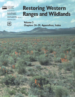 Restoring Western Ranges and Wildlands