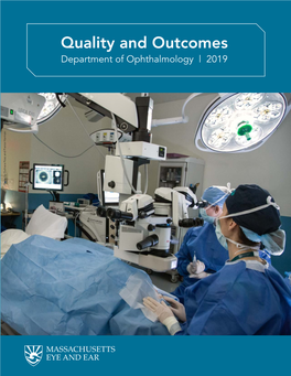 Department of Ophthalmology Quality and Outcomes
