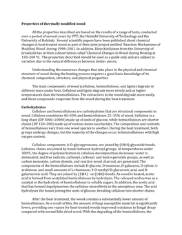 Properties of Thermally Modified Wood