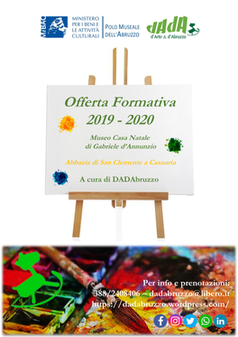Offerta Formativa 2019-2020 Del Museo Casa Natale Di Gabriele D