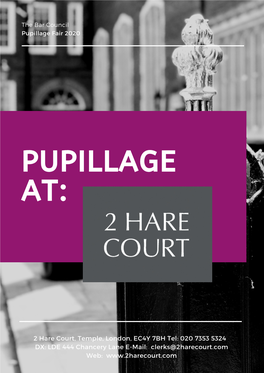 Pupillage Fair 2020