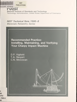 Installing, Maintaining, and Verifying Your Charpy Impact Maching