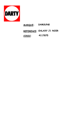 Samsung Galaxy J1 Noir 4117875