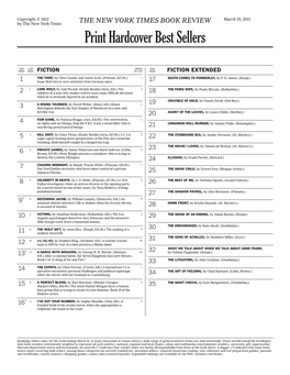 NY Times Bestsellers 032512