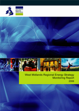 West Midlands Regional Energy Strategy Monitoring Report