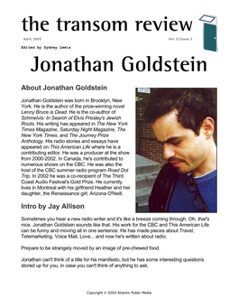 Jonathan Goldstein