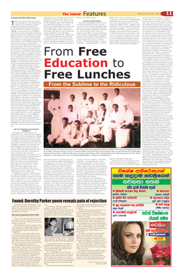 From Free Education to Free Lunches