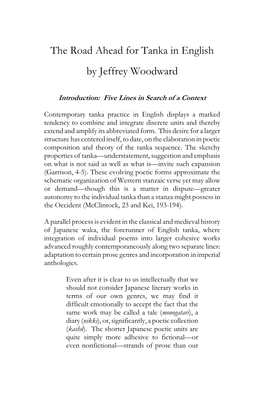 C:\Users\Denis\Documents\MET PRESS\Journal MET\2. Current Issue\SUBMISSIONS to MET6\Articles\The Road Ahead for Tanka in Englis