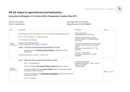 FM 26 Topics in Agricultural and Food Policy