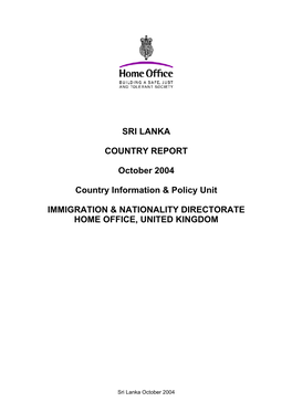 Sri Lanka Assessment