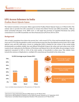 LPG Access Schemes in India Pradhan Mantri Ujjwala Yojana