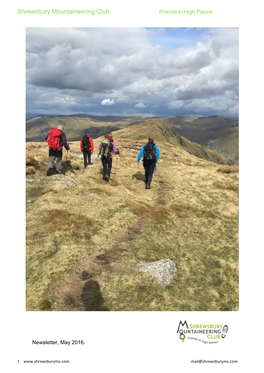 Shrewsbury Mountaineering Club Friends in High Places