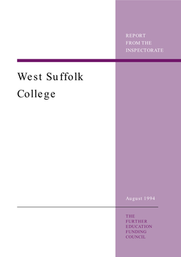 West Suffolk College