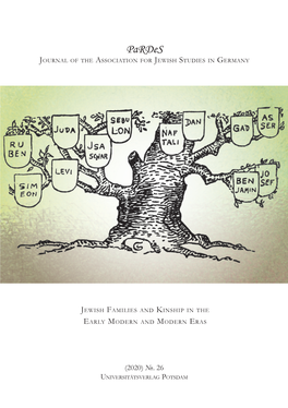 Pardes JOURNAL of the ASSOCIATION for JEWISH STUDIES in GERMANY