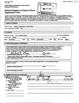 National Register of Historic Places Registration Form PLACES