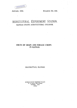 SB210 1916 Smuts of Grain and Forage Crops in Kansas