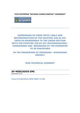 Suspension of Fiber-Optic Cable