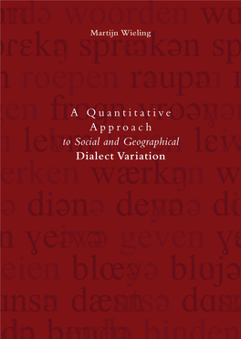A Quantitative Approach to Social and Geographical Dialect Variation