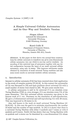 A Simple Universal Cellular Automaton and Its One-Way And