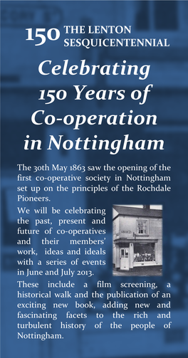Celebrating 150 Years of Co-Operation in Nottingham