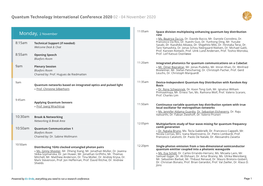 Quantum Technology International Conference 2020 02 - 04 November 2020