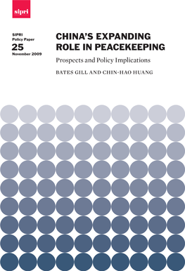 China's Expanding Role in Peacekeeping