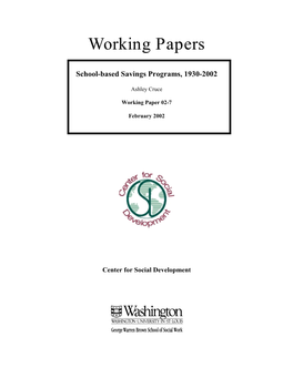 Working Papers