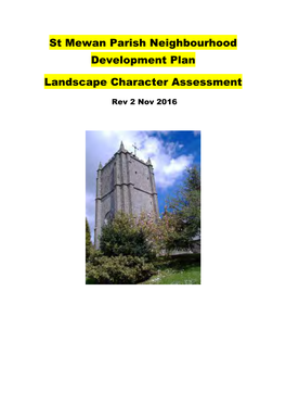 St Mewan Parish Neighbourhood Development Plan Landscape