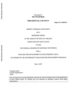 World Bank Document