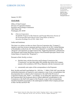 Chevron Corporation; Rule 14A-8 No-Action Letter