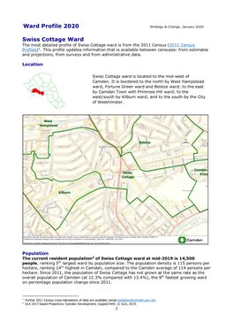 Ward Profile 2020 Swiss Cottage Ward