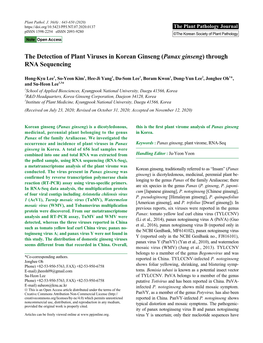 Panax Ginseng) Through RNA Sequencing