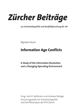 Information Age Conflicts