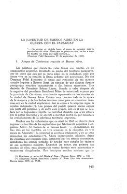 1. Ataque De Corrientes: Reacción En Buenos Aires