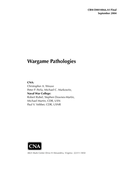 Wargame Pathologies