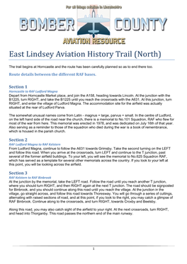 East Lindsey Aviation History Trail (North)