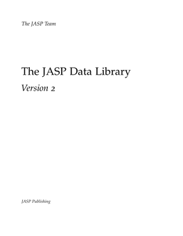The JASP Data Library Version 2