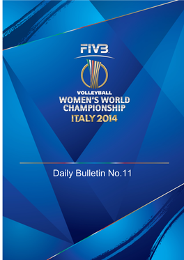 Bulletin#11 – the FIVB Volleyball