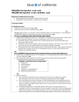 NEXLIZET (Bempedoic Acid/ Ezetimibe, Oral)