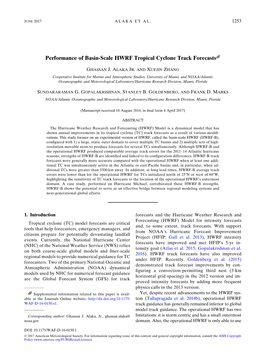 Performance of Basin-Scale HWRF Tropical Cyclone Track Forecasts