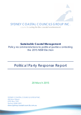 Political Party Responses Report To