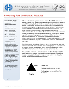 Preventing Falls and Related Fractures