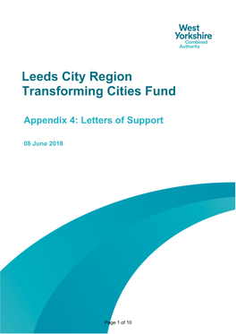 Leeds City Region Transforming Cities Fund