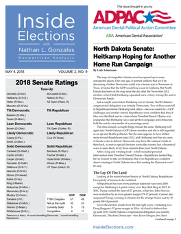 2018 Senate Ratings 2018 S