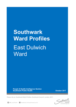 East Dulwich Southwark Ward Profiles Ward