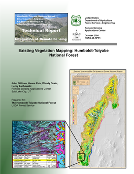 Technical Report October 2004 Integration of Remote Sensing RSAC-65-RPT1