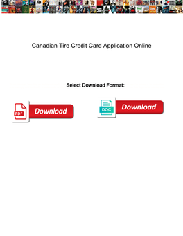 Canadian Tire Credit Card Application Online