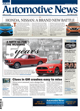 Honda, Nissan:Abrandnew Battle the Mustang a Nifty50for